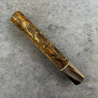 Custom Japanese Knife handle (wa handle) for 240mm - Amazing Brazilian Blackheart
