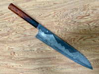 Nigara Troll Killer Mt Fuji with Moon Gyuto 270 mm - Curly Siamese Rosewood and horn