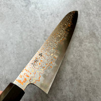 Nigara Hamono Rainbow Damascus B2 Gyuto 240 mm - Snakewood and horn