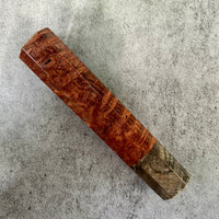 Custom Japanese Knife handle (wa handle) for 165-210 mm - Sequoia burl and buckeye