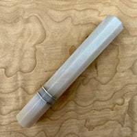 Custom Japanese Knife handle (wa handle) for 240mm - Blue pearl and nickel silver