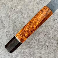Custom Japanese Knife handle (wa handle) for 165-210mm: Exquisite Siamese Rosewood and African Blackwood
