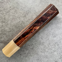 Custom Japanese Knife handle (wa handle) for 240mm : Cocobolo and blonde horn