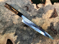 Custom Yu Kurosaki Fujin SG2/R2 Sujihiki 270mm with bocote and horn