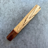 Custom Japanese Knife handle (wa handle) for 240mm - zebrawood and katalox