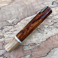Custom Japanese Knife Handle - Rosewood swirl
