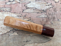 Custom Japanese Knife Handle - Cherry and rosewood