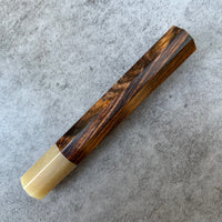 Custom Japanese Knife handle (wa handle) for 165-210mm : Cocobolo and blonde horn
