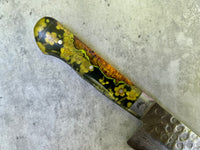 Tsunehisa VG10 Damascus Hammered Western Gyuto 210 - Blossom