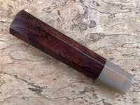 Custom Japanese Knife handle (wa handle) for 165-210mm - Black cocobolo and blonde