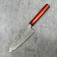 Custom Masakage Kumo Damascus VG10 Santoku 165mm - Siamese Rosewood