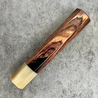 Custom Japanese Knife handle (wa handle) for 240mm - Cocobolo and blonde horn
