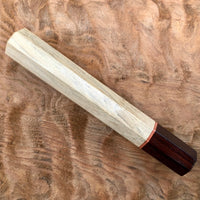 Custom Japanese Knife handle (wa handle) for 165-210mm : American Holly and Rosewood