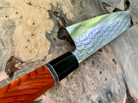 Custom Kurosaki Senko (SG2/R2) 165mm Santoku - Cocobolo and ebony