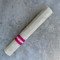 Custom Japanese Knife handle (wa handle) for 240mm : White pearl and pink double stripe