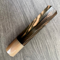Custom Japanese Knife handle (wa handle) for 165-210mm : Mun Ebony and blonde horn