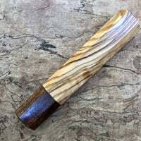 Custom Japanese Knife handle (wa handle) for 165-210mm - Olive and Tasmanian Blackwood