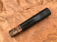 Custom Japanese Knife Handle - Ancient Bog Oak