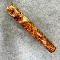 Custom Japanese Knife handle (wa handle) for 240mm - Wicked 2-tone amboyna burl