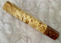 Custom Japanese Knife handle (wa handle) - Yellow Cedar Burl