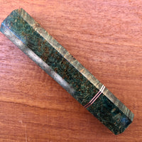 Custom Japanese Knife handle (wa handle) for 165-210mm : Black Ash and copper