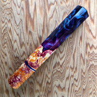 Custom Japanese Knife handle (wa handle) for 210mm - box elder burl hybrid