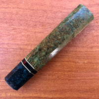 Custom Japanese Knife handle (wa handle) for 240mm - Black Ash and maple burl