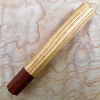 Custom Japanese Knife handle (wa handle) for 240mm - American chestnut and Honduran Rosewood