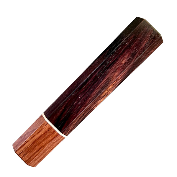 Custom Japanese Knife handle (wa handle)  for 165-210mm : Kingwood and Honduran Rosewood