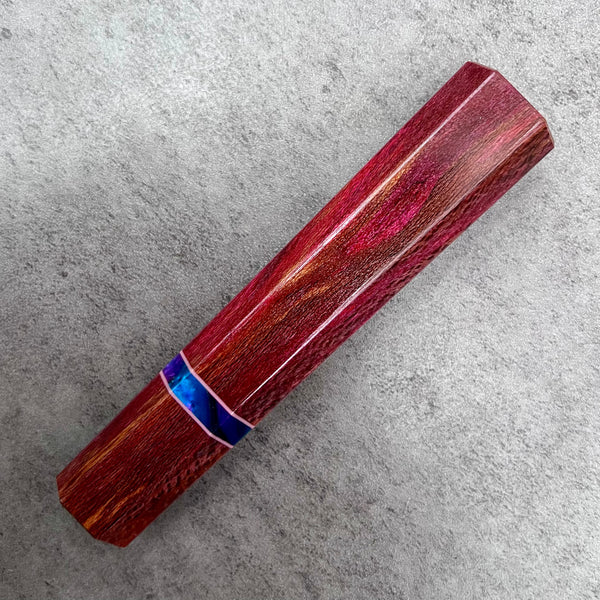 Custom Japanese Knife handle (wa handle)  for 165-210mm : Double dyed sycamore