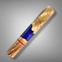 Custom Japanese Knife handle (wa handle)  for 165-210 mm: Maple burl hybrid
