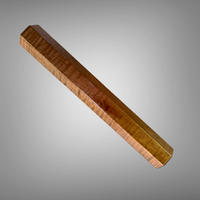 Custom Japanese Knife handle (wa handle)  for 240-260 mm :  Curly dark Hawaiian Koa