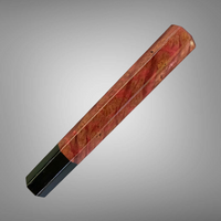 Custom Japanese Knife handle (wa handle)  for 240 mm: Sequoia burl and buffalo horn | Sugi Cutlery