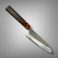 Custom Matsubara B2 Nishiiji Petty 120mm  - Bog oak and oak burl