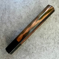 Custom Japanese Knife handle (wa handle)  for 165-210mm : Figured Mun Ebony and Horn