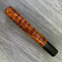 Custom Japanese Knife handle (wa handle)  for 240mm - Snakewood (slight figure) and buffalo horn