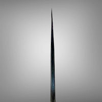 Custom Shiro Kamo AS Kurouchi TALL Nakiri 165mm -  Dyed spalted walnut