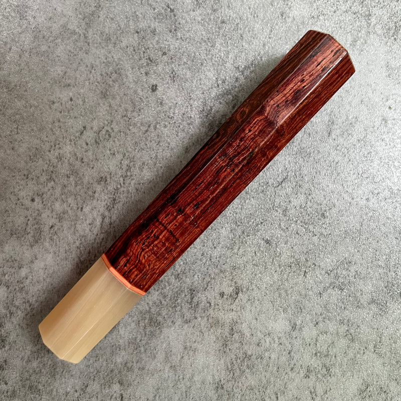 Japanese Knife handle (wa handle)  for 210 mm - Cocobolo and horn
