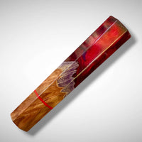 Custom Japanese Knife handle (wa handle)  for 165-210 :  Coolibah burl hybrid