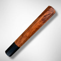 Custom Japanese Knife handle (wa handle)  for 240 mm: Cocobolo burl  and buffalo horn