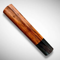 Custom Japanese Knife handle (wa handle)  for 165-225 mm: Figured Siamese Rosewood and horn