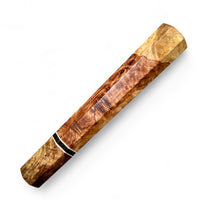 Custom Japanese Knife handle (wa handle)  for 165-210 mm: Honduran Rosewood Burl and spalted maple