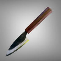 Custom Kyohei Shindo Iron clad Aogami Kurouchi Petty 90 mm - East India Rosewood