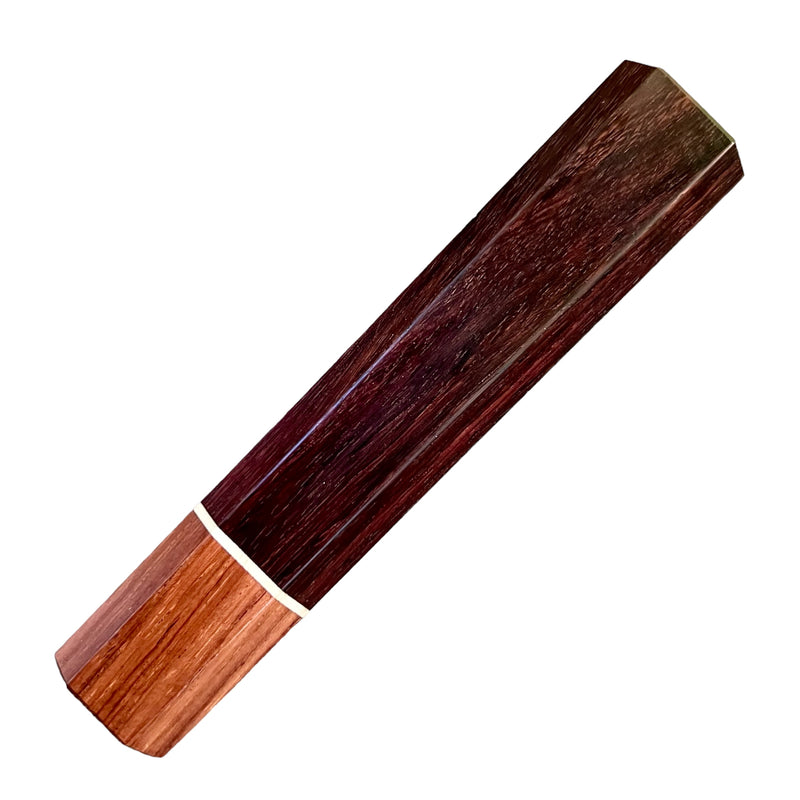 Custom Japanese Knife handle (wa handle)  for 165-210mm : Kingwood and Honduran Rosewood