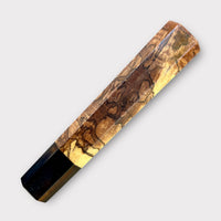 Custom Japanese Knife handle (wa handle)  for 165-210mm: Spalted Sycamore and horn
