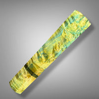 Custom Japanese Knife handle (wa handle)  for 165-210 mm: Box elder burl and infused carbon fiber