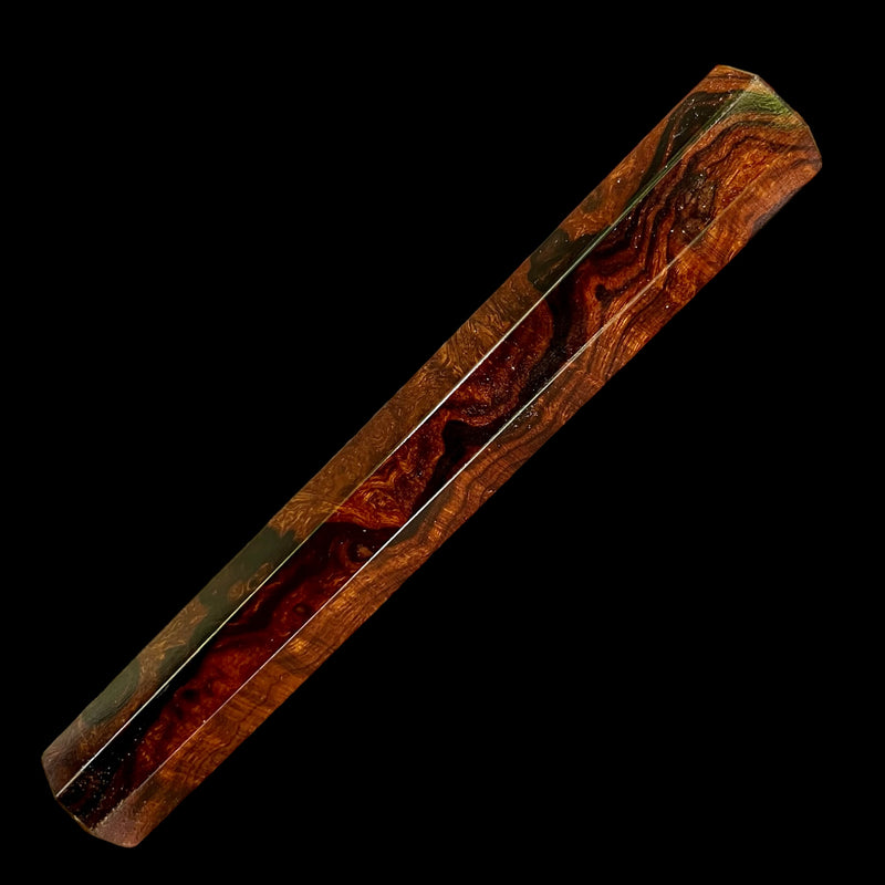 Custom Japanese Knife handle (wa handle)  for 165-210mm :  Desert ironwood burl