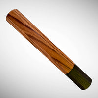 Custom Japanese Knife handle (wa handle)  for 240-260 mm :  Honduran Rosewood and African Blackwood