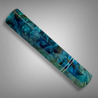 Japanese Knife handle (wa handle)  for 240-260 mm : Dyed Buckeye burl and vintage poker chip