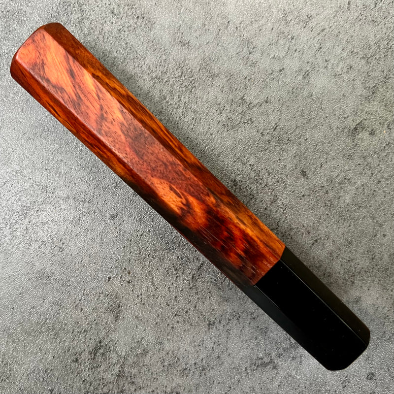 Hanoi Made Custom Japanese Knife handle (wa handle)  for 165-180 : Saimese Rosewood and horn